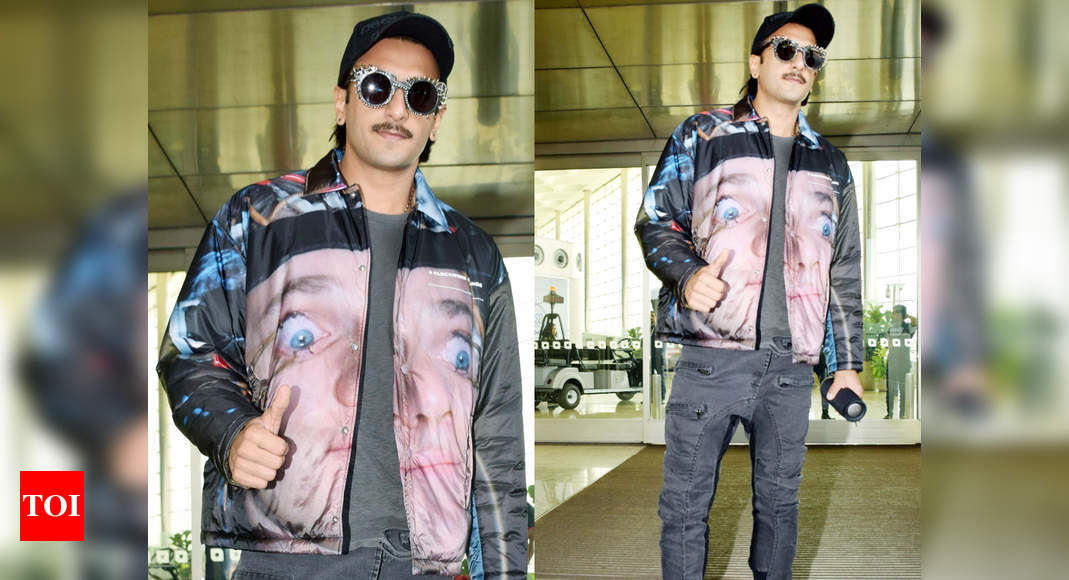 Guess the face on Ranveer Singh's super expensive jacket! - Times of India