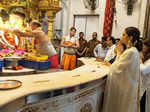 Pictures of famous personalities at shrines