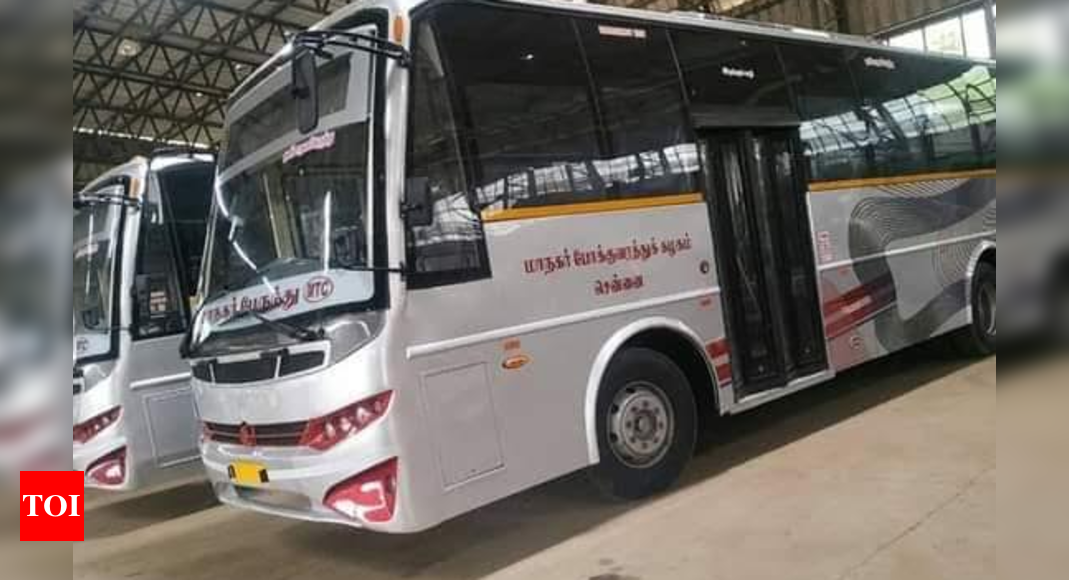 New Mtc Ac Buses Hit Chennai Roads Chennai News Times Of India