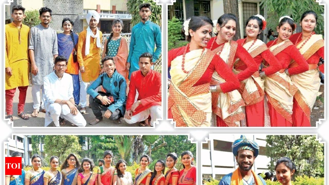 BYK College celebrates traditional day Events Movie News Times of India