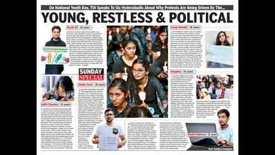 On National Youth Day, TOI speaks to six Hyderabadis about why protests are being driven by the young, restless and political