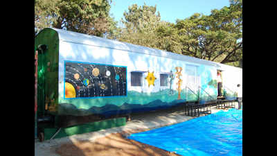 Photos: Train coaches renovated into classrooms for this Mysuru school