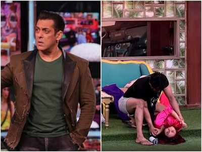 Bigg Boss 13: Salman Khan discusses Sidharth's action of pinning down Shehnaz; briefs him about the reaction outside