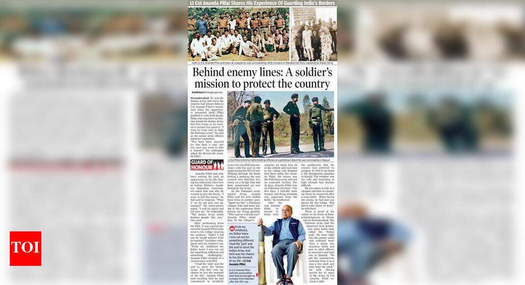 Beyond enemy lines A soldier’s mission to protect the country Hyderabad News Times of India
