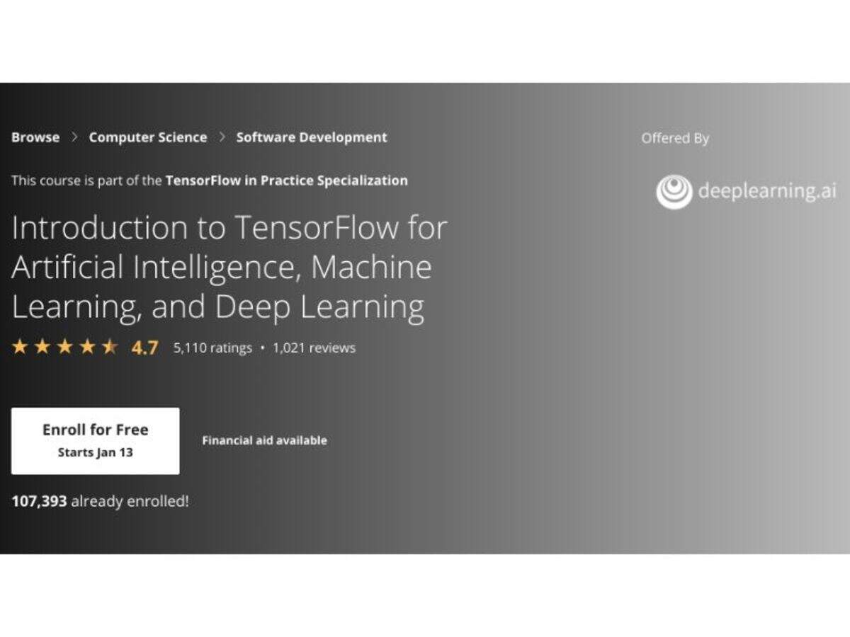 deep learning ai tensorflow