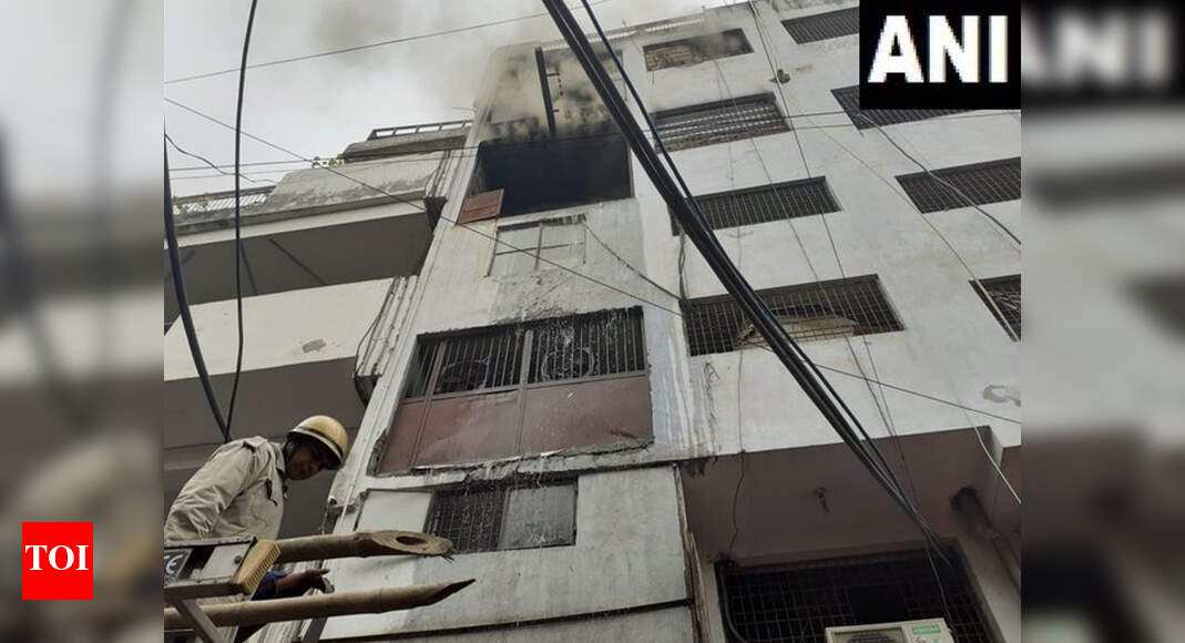 Delhi Fire Today Fire breaks out at footwear factory, no casualties