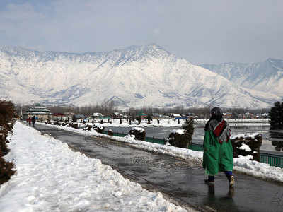 Sub-zero temperatures throw life out of gear in Kashmir | India News -  Times of India