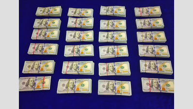 US dollars worth Rs 1.64 crore seized from three passengers at Chennai airport