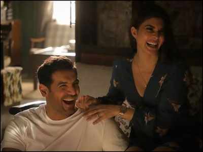 ‘Attack’: Jacqueline Fernandez and John Abraham laugh their hearts out in a BTS picture from the sets