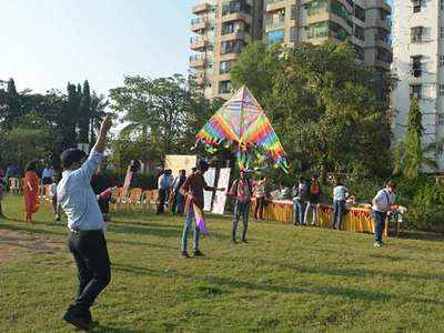 Kite flying gets onto a fun note as patients celebrate the festival