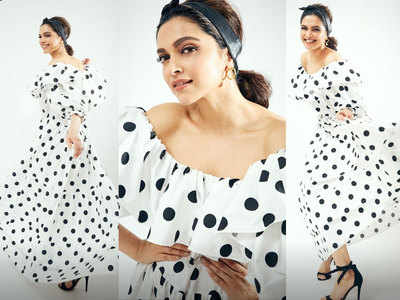 Deepika Padukone looks pretty in polka dots for a ‘Chhapaak’ promotional event
