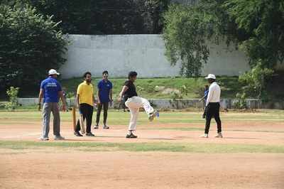 Musicians have a gala time playing cricket at YMCA Cricket Grounds