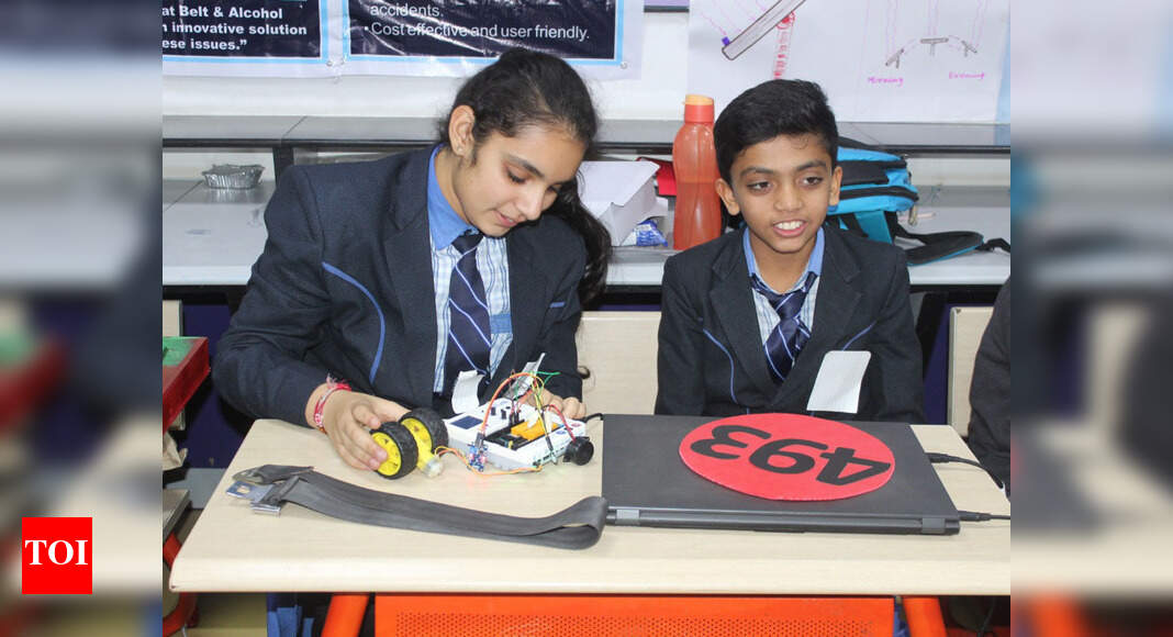 Gurgaon school hosts science exhibition Gurgaon News Times of India