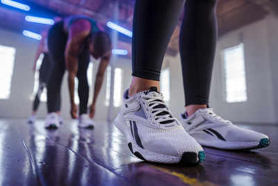 White hot sale exercise shoes