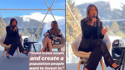 Priyanka Chopra makes a powerful speech at World Economic Forum in Davos