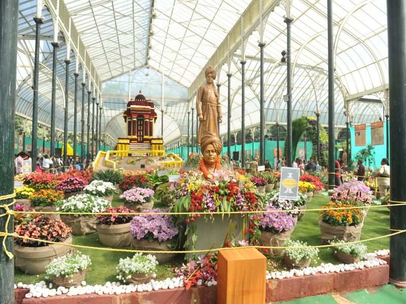 Lalbagh pays floral homage to Swami Vivekananda