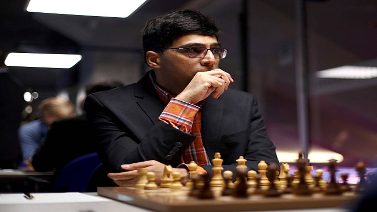 Magnus Carlsen of Norway competes against Daniil Dubov of Russia