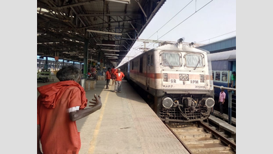 Departure of three trains delayed as man climbs railway gantry at Chennai Central