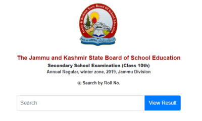 JKBOSE 10th Result 2019 for Jammu Division announced at jkbose.ac.in, here's link