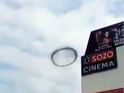 A mysterious black ring spotted over Lahore could be a sign of alien spaceship