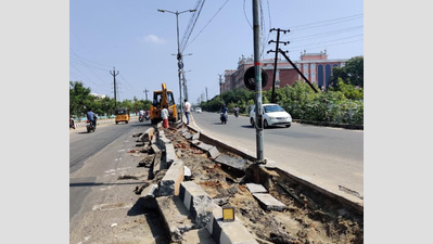 Trichy Corporation launches Anna Nagar link road redevelopment work