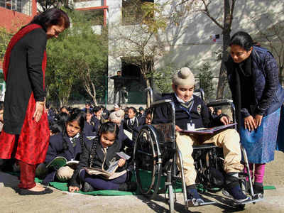 'One Nation Reading Together' activity held by Amritsar school students