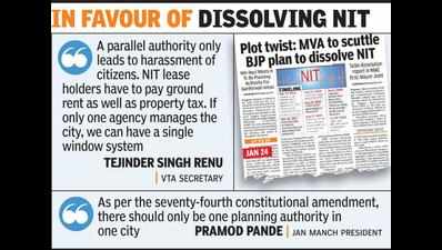 NIT should go as two planning authorities not needed: Citizens