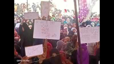 Women take to streets against CAA, NRC in Sambhal
