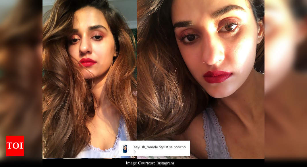 Disha Patani asks fans ‘yay or nay’ for red lips and a user says ...