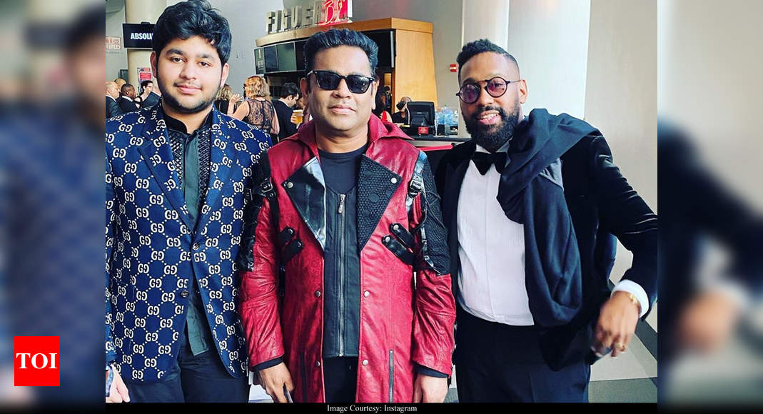 Photos: AR Rahman Attends Grammys With Son Ameen And Poses With Maroon ...