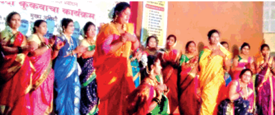 Cultural program takes centre stage at haldi-kumkum event