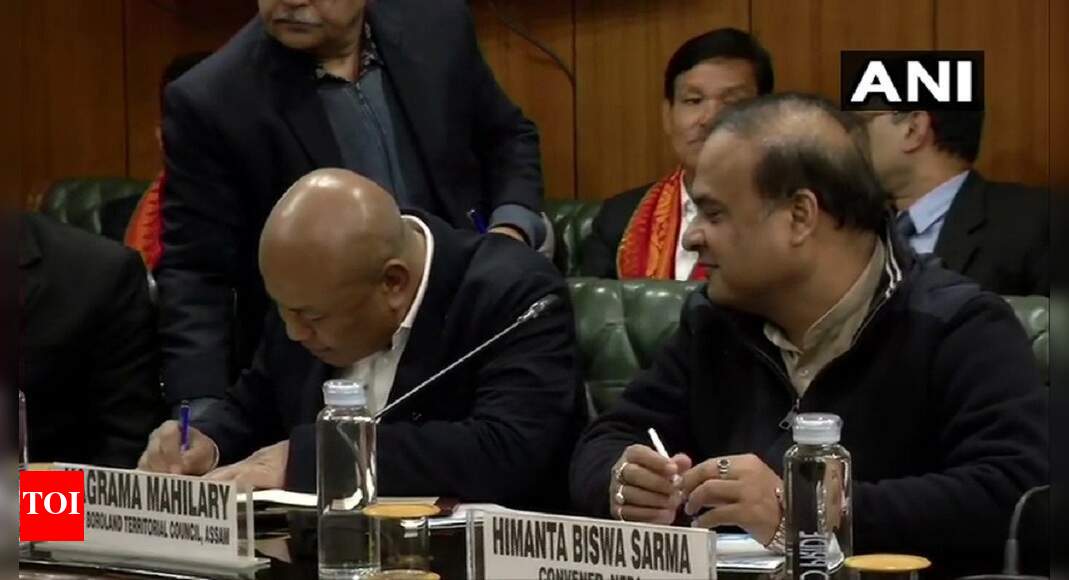 Bodoland news Govt signs accord with NDFB, ABSU to resolve Bodoland