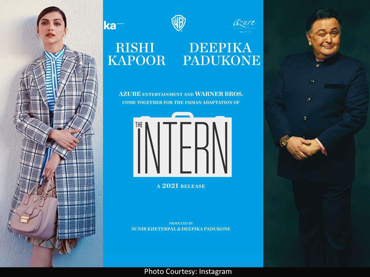 The Intern Deepika Padukone And Rishi Kapoor To Come Together For Indian Remake Of The Anne Hathaway And Robert De Niro Starrer Hindi Movie News Times Of India