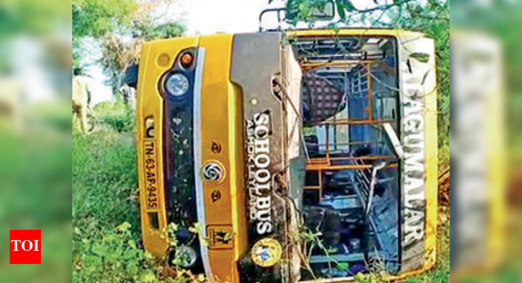 Madurai: Boy loses arm as school bus topples | Madurai News - Times of ...