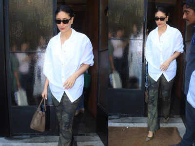 Kareena Kapoor Khan makes camouflage print look chic as she steps out on a lunch date with her girls