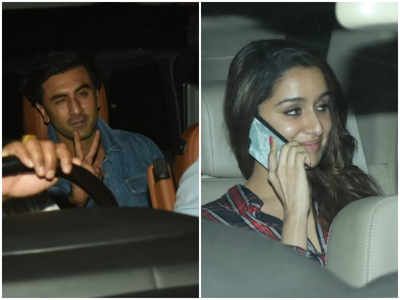 Photos: Ranbir Kapoor and Shraddha Kapoor are all smiles as they get papped outside Luv Ranjan's residence