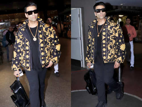 Karan Johar's Baroque print jacket is so expensive, you'll end up saying:  Oh God, is it original? | The Times of India