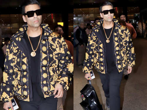 Ranveer Singh or Karan Johar - who pulled off the faux feather jacket  better?