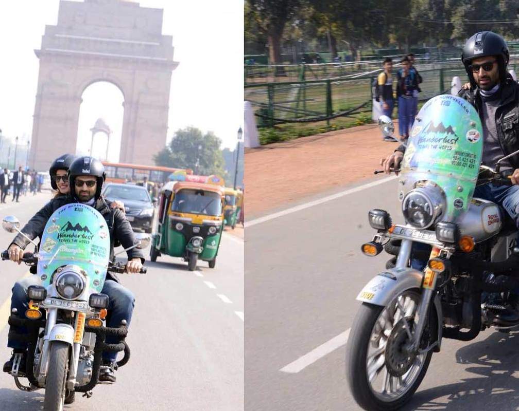 
Disha Patani and Aditya Roy Kapur get papped biking around India Gate as they promote 'Malang'
