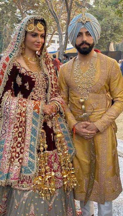 Gurdas Maan’s son marries sweetheart in shahi style