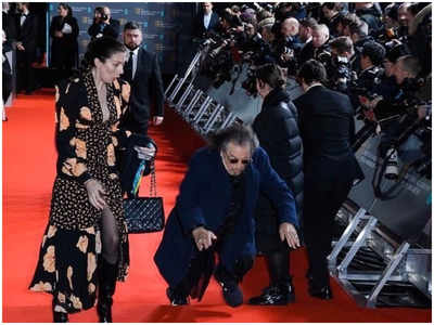 BAFTA Awards 2020: 'The Irishman' actor Al Pacino trips on the red carpet