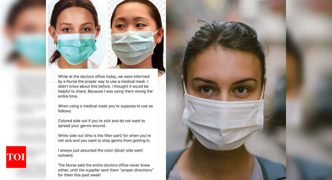 Warning This Whatsapp Forward About Wearing Masks Inside Out To Prevent Virus Is False Times