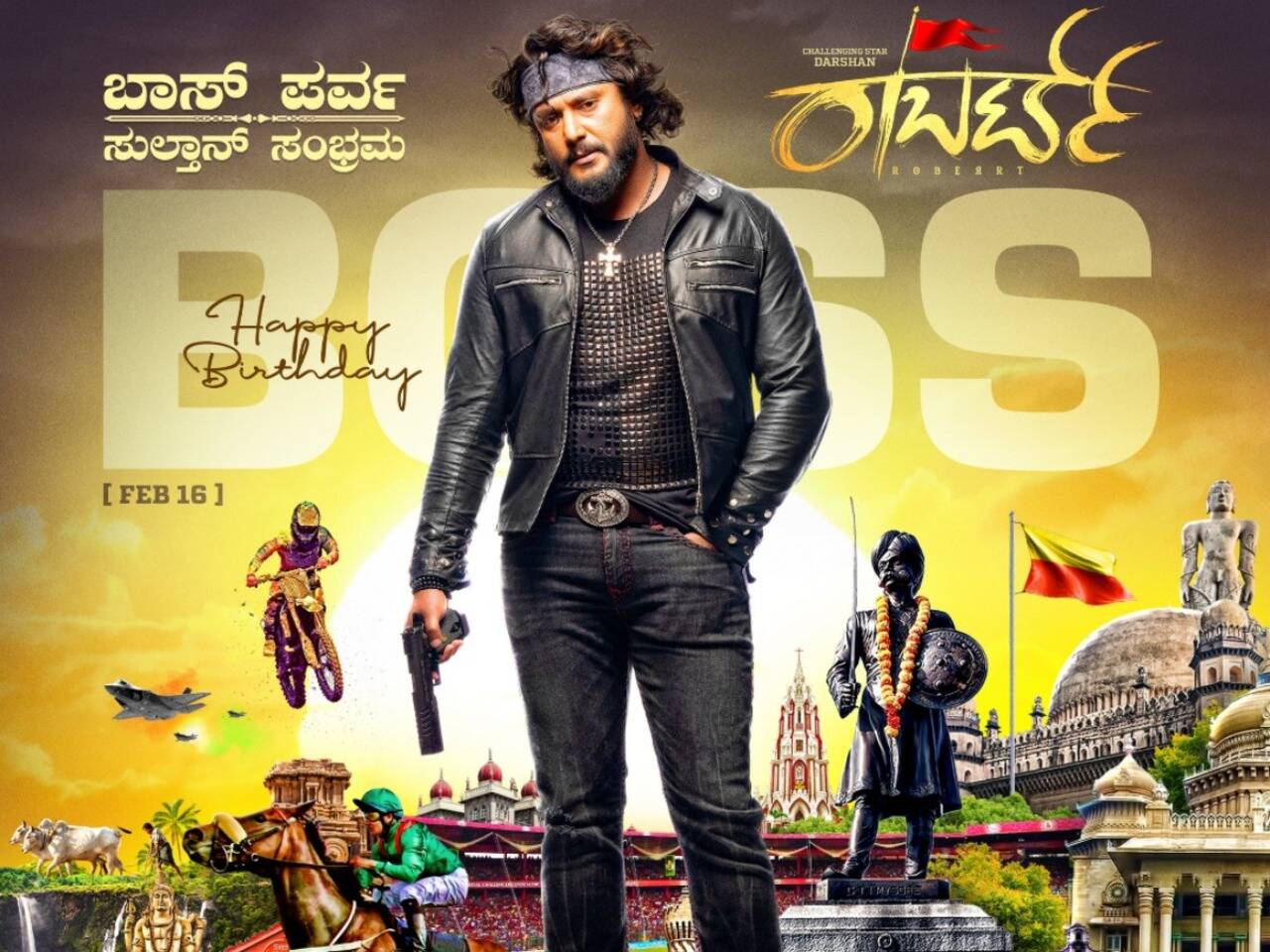 Darshan's fan-made poster created in his honour for his birthday on February 16 goes viral | Kannada Movie News - Times of India Darshan's fan-made poster created in his honour for his birthday on February 16 goes viral | Kannada Movie News - Times of India