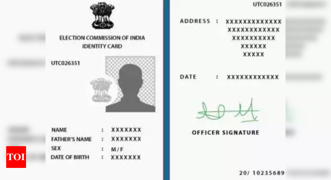 How To Correct Address In The Voter Id Card Here Are The Steps Times