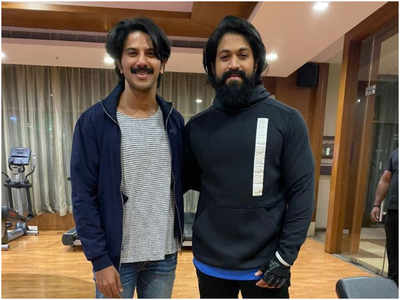 'Kurup meets Rocky Bhai aka Yash' says Dulquer Salmaan, adding that he is eagerly waiting for Yash's 'KGF 2'
