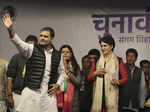 Rahul and Priyanka hold joint election rally in Delhi