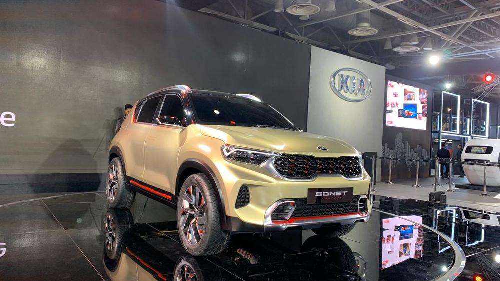 Kia Sonet Concept Suv Showcased At Auto Expo 