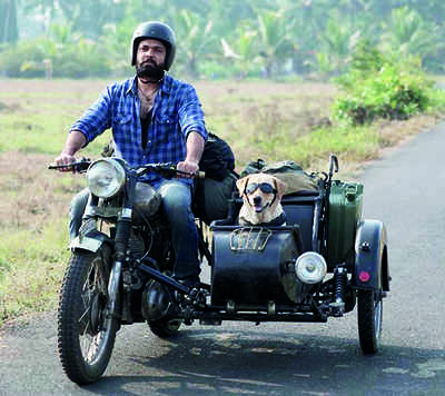 Rakshit Shetty and Charlie take a ride together in scenic Goa