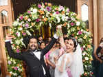 Balu Varghese ties the knot with ladylove Aileena Catherin in a starry ceremony