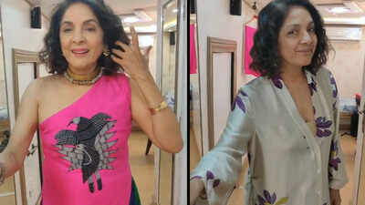 Watch: Neena Gupta transforms from her sleepy to trendy avatar in a jiffy